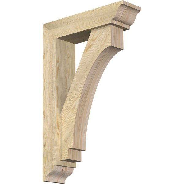 Imperial Traditional Rough Sawn Bracket w/ Offset Brace, Douglas Fir, 6